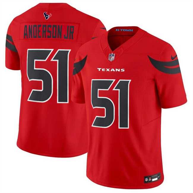 Youth Houston Texans #51 Will Anderson Jr. Red 2024 Alternate F.U.S.E Vapor Stitched Jersey Dzhi